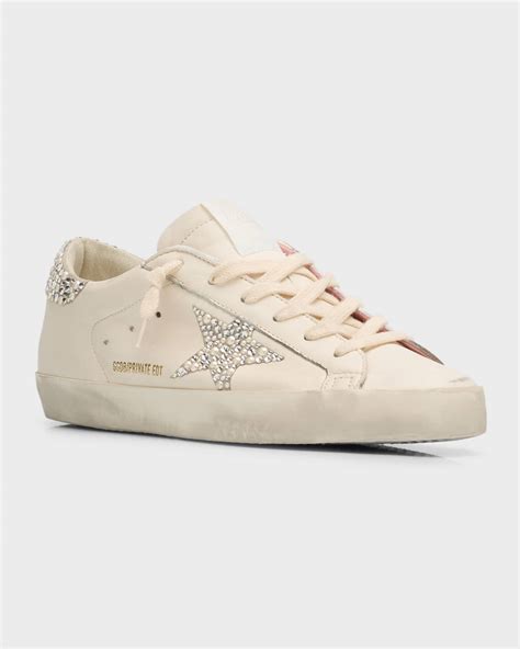 superstar pearly leather low top sneakers